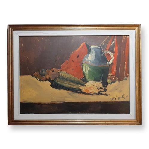 Scuola Italiana (XX), Reca firma Gioli - Natura Morta con, Antiek en Kunst, Kunst | Schilderijen | Klassiek