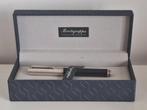 Montegrappa - Duetto noir, Capuchon en argent strié 925. -, Nieuw