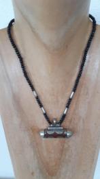 Afrikaanse zilveren Touareg hanger uit Niger, Sieraden, Tassen en Uiterlijk, Verzenden, Hanger, Met edelsteen