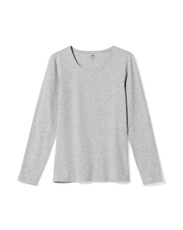 HEMA Dames T-shirt lichtgrijs van €14.99 voor €10.49 sale beschikbaar voor biedingen