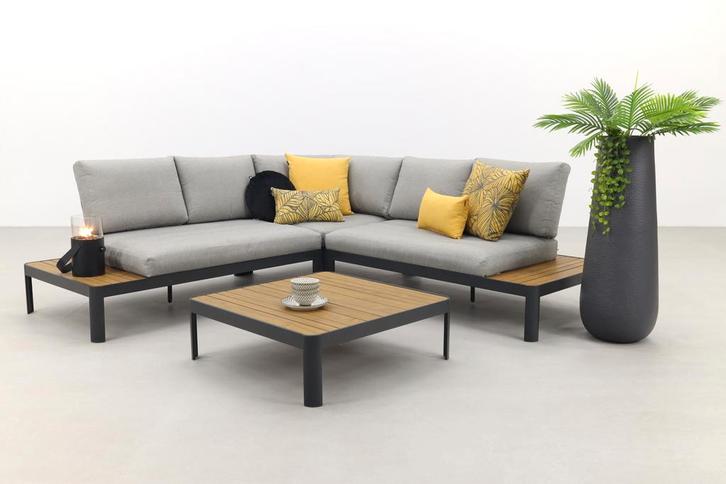 VDG Bonita platform loungeset - Antraciet, Tuin en Terras, Tuinsets en Loungesets, Loungeset, Nieuw, Overige materialen, Verzenden