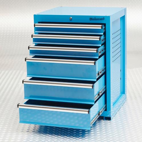 Datona Gereedschapskast PRO met 6 lades - blauw - Datona, Doe-het-zelf en Verbouw, Werkbanken, Nieuw, Ophalen of Verzenden