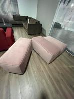 Poef hocker Blocks velvet roze 2 stuks - 50% Extra korting, Huis en Inrichting, Banken | Voetenbanken en Poefen, Ophalen, Nieuw