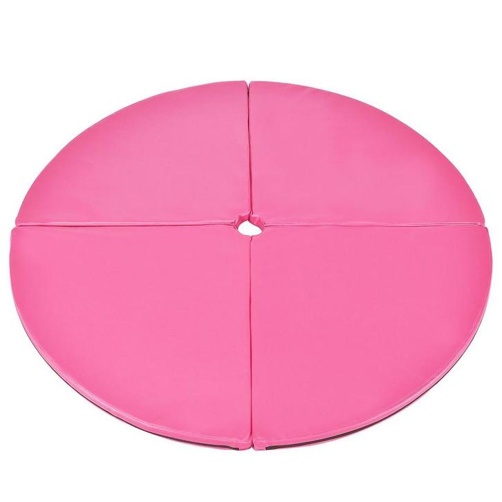 2dekans | Coast Paaldansmat Ø150 x 5 cm Roze – Opvouwbare, Sport en Fitness, Fitnessmaterialen, Zo goed als nieuw, Ophalen of Verzenden