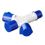 ProPlus 3-weg splitter - 16A - IP44 - 230V - slagvast kun..., Doe-het-zelf en Verbouw, Elektra en Kabels, Ophalen of Verzenden