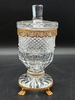 Anno 1860 circa - dekselvaas  - Kristal, Verguld brons -