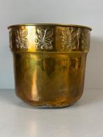 Bloempot - vintage messing plantenbak cachepot - Messing