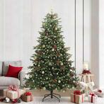 vidaXL Kunstkerstboom Groen 240 cm PVC en Metaal en Plastic, Diversen, Kerst, Verzenden, Nieuw