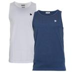 Donnay Donnay Heren - 2-Pack - Singlet James - Wit & Navy, Verzenden, Nieuw