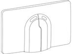 Wisa Dual Flux Bedieningspaneel Closet/Urinoir 8050420730, Verzenden, Zo goed als nieuw