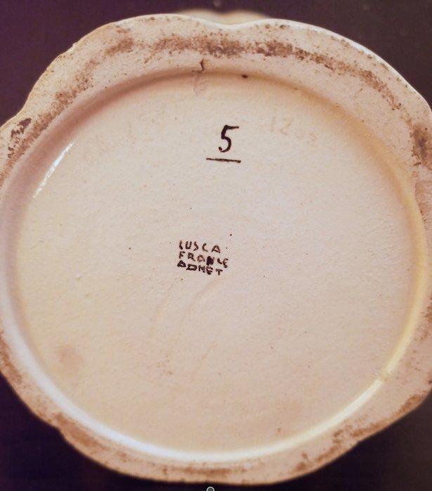 Jacques Adnet - Vaas - gebarsten keramiek, Antiek en Kunst, Kunst | Designobjecten