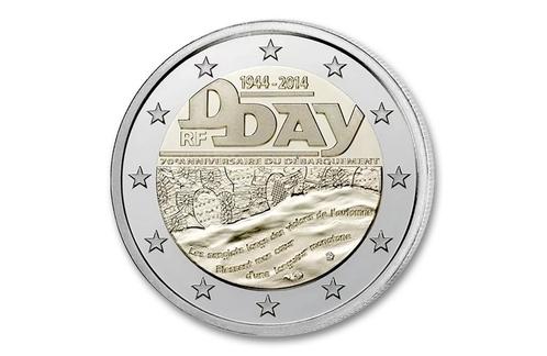 2 euro 70 jaar D-Day 2014 - Frankrijk, Postzegels en Munten, Munten | Europa | Euromunten, Verzenden