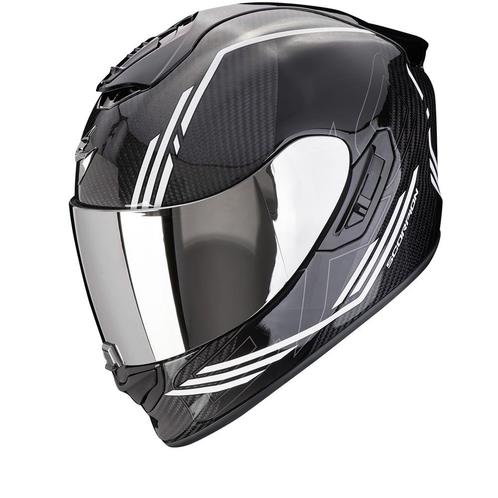 Scorpion EXO-1400 Evo 2 Carbon Air Reika Zwart-Wit, Motoren, Kleding | Motorhelmen, Integraalhelm, Heren, XXL, Nieuw met kaartje