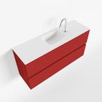 MONDIAZ ADA 100cm toiletmeubel fire. LEX wastafel talc, Ophalen of Verzenden, Nieuw, Bad