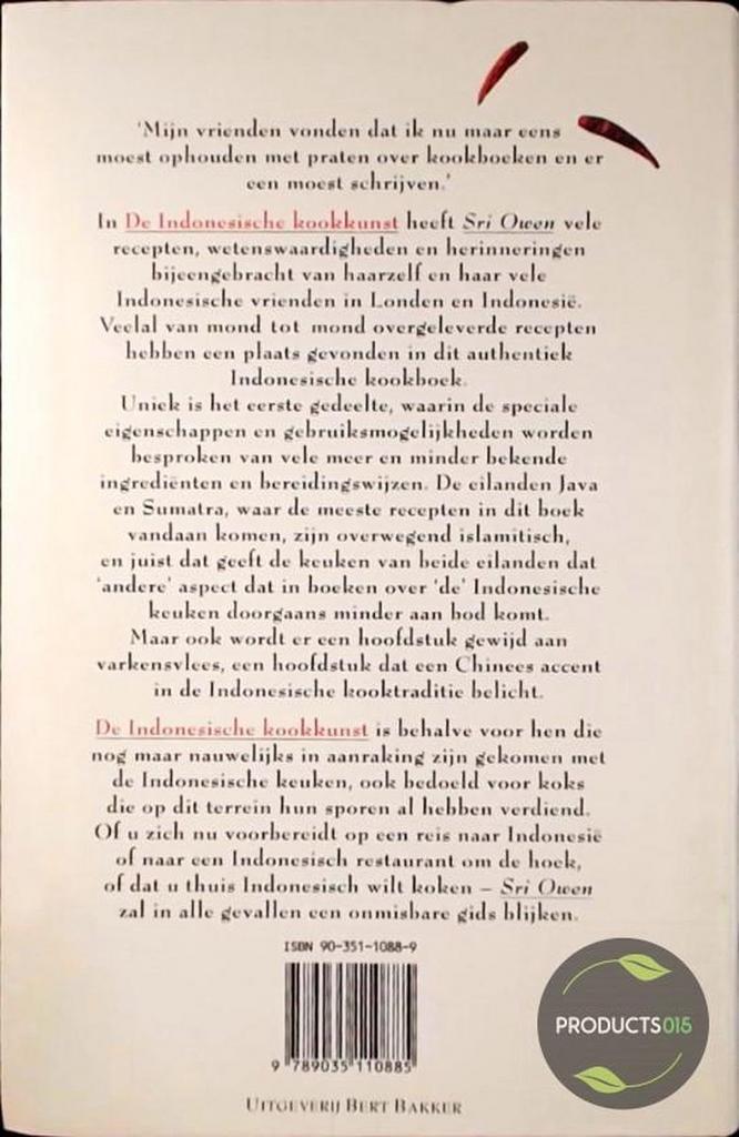INDONESISCHE KOOKKUNST 9789035110885 Nicola Owen, Boeken, Kookboeken, Gelezen, Verzenden
