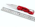 16CM outdoor survival mes - rood / zilver, Ophalen of Verzenden, Nieuw