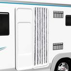 vidaXL Vliegengordijn 56x185 cm chenille grijs en wit, Huis en Inrichting, Stoffering | Gordijnen en Lamellen, Verzenden, Nieuw