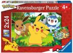 Pikachu en zijn Vrienden Puzzel (2 x 24 stukjes) |, Verzenden, Nieuw