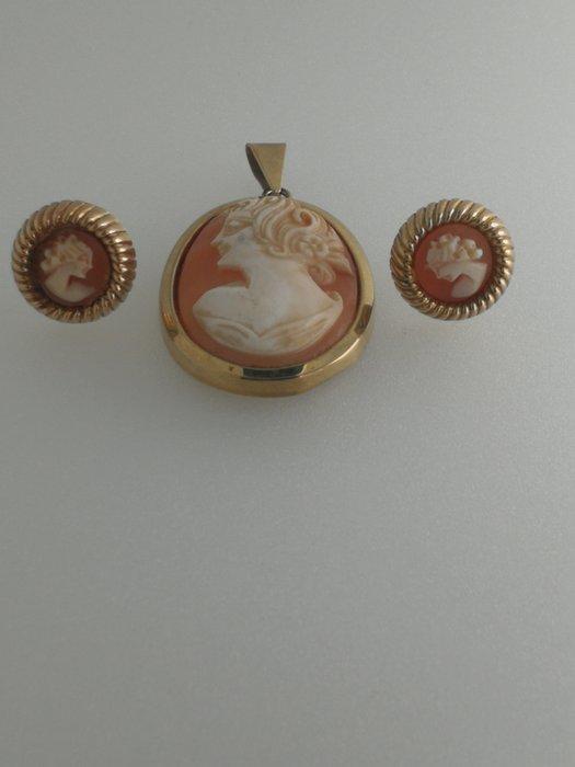 Zonder Minimumprijs - Cameo - 8 karaat Geel goud, Sieraden, Tassen en Uiterlijk, Antieke sieraden