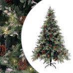 vidaXL Kerstboom met LED en dennenappels 150 cm PVC en PE, Verzenden, Nieuw