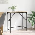 vidaXL Wandtafel Artisan Eiken 75 x 32 x 75 cm Bewerkt hout, Huis en Inrichting, Minder dan 45 cm, Verzenden, Nieuw, 70 cm of meer