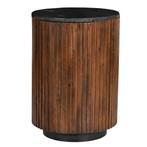 Salontafel Mangohout Rond Levi 40 cm, Huis en Inrichting, Tafels | Salontafels, Verzenden, Rond, Nieuw, Industriële meubels