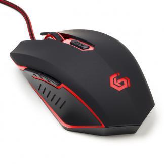 Gaming muis | Gembird (USB, 6-knops, 600-2400 dpi, Rood) beschikbaar voor biedingen