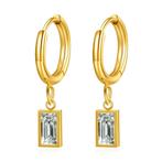 18K gold plated Stainless steel earrings, Intensity, Sieraden, Tassen en Uiterlijk, Verzenden