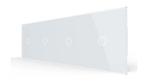 Livolo Touch Lichtschakelaar 4-Voudig | Wit Glas | 1+1+1+1, Ophalen of Verzenden, Nieuw, Schakelaar