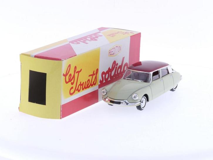 Schaal 1:43 Solido Citroen DS 19 1956 Magnolia & Rojo #4244, Hobby en Vrije tijd, Modelauto's | 1:43, Gebruikt, Solido, Ophalen of Verzenden