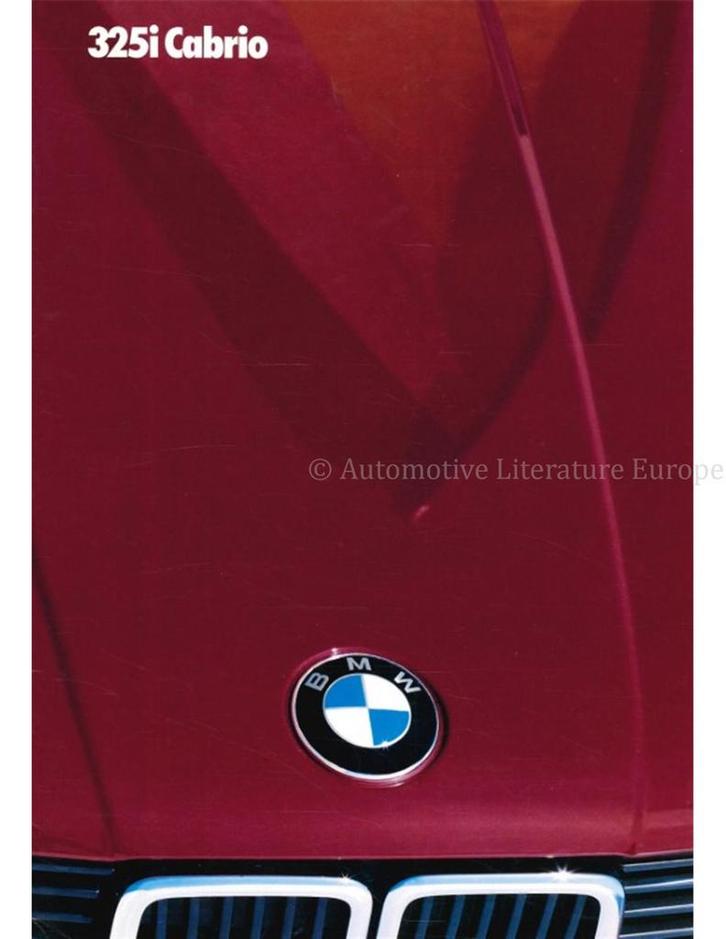 1985 BMW 3 SERIES CABRIOLET BROCHURE DUITS, Boeken, Auto's | Folders en Tijdschriften, BMW