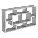Wandrek Saputit met 8 vakken 85x16x48 cm betonkleurig, Huis en Inrichting, Woonaccessoires | Wandplanken en Boekenplanken, Verzenden
