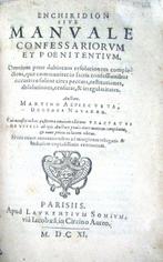 Martino Azpilcueta - Enchiridion sive Manuale Confessarorium, Antiek en Kunst