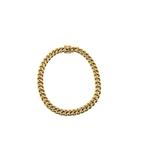 Massief gouden gourmetschakel armband | 19,5 cm (unisex), Sieraden, Tassen en Uiterlijk, Armbanden, Ophalen of Verzenden, Gebruikt