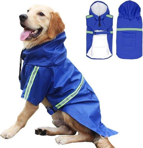 Tweedekans | Dutchwide - Hondenjas - Regenjas Hond - Blauw -, Dieren en Toebehoren, Honden-accessoires, Zo goed als nieuw, Ophalen of Verzenden