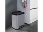 Hailo Öko Duo Plus Prullenbak - 2 x 9 l - Zilver, Verzenden, Zo goed als nieuw