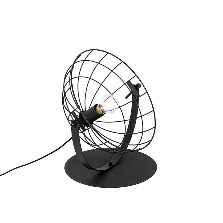 Industriële tafellamp zwart verstelbaar - Hanze, Huis en Inrichting, Lampen | Tafellampen, Nieuw, Overige materialen, Minder dan 50 cm