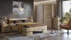 Houten Bed Vienna - Naturel - Bedframe 160 x 200, Huis en Inrichting, Slaapkamer | Bedden, Verzenden, Nieuw