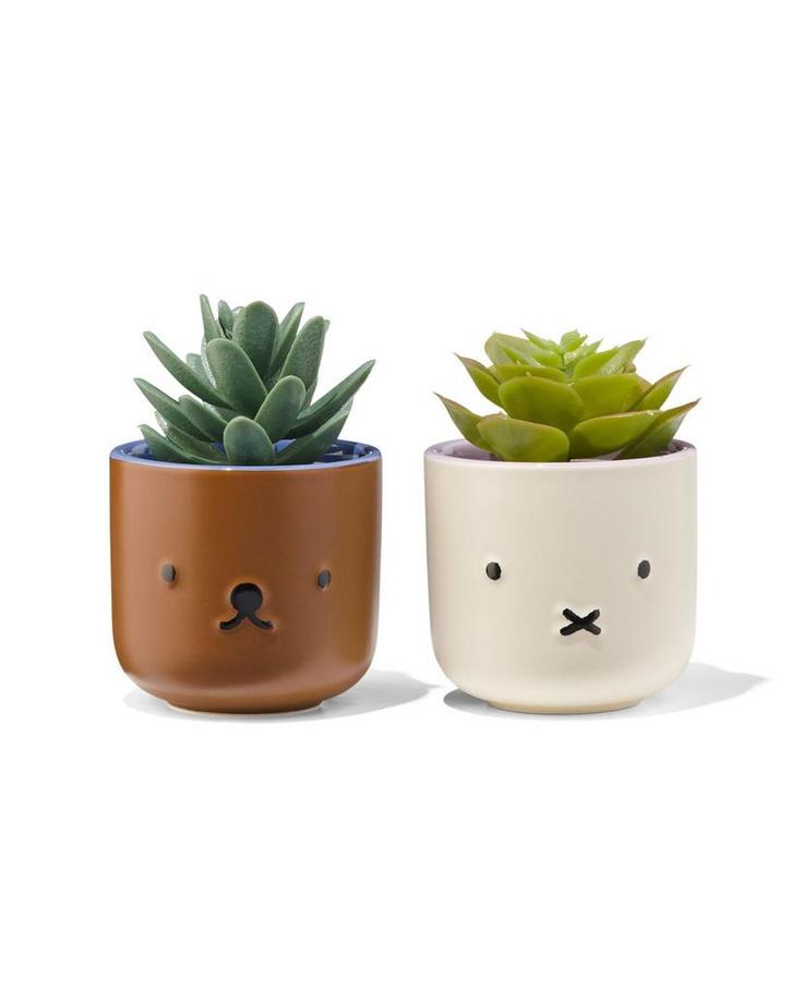 HEMA Nijntje bloempotjes - 2 stuks, Huis en Inrichting, Kamerplanten, Verzenden