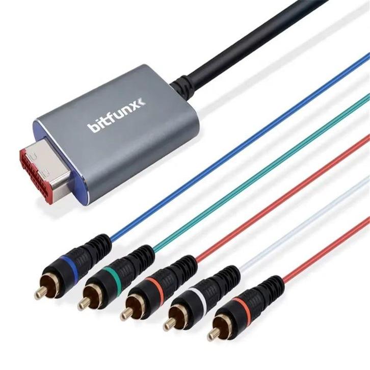Bitfunx Component kabel voor Nintendo Gamecube, Spelcomputers en Games, Spelcomputers | Nintendo GameCube, Verzenden