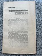 Statuten van de ‘Algemeene Nederlandsche Politiebond’, 1935, Boeken, Oorlog en Militair, Gelezen, Verzenden, Voor 1940, Overige onderwerpen