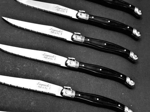 12 steakmessen - met certificaat van echtheid - zwart, Antiek en Kunst, Antiek | Keukenbenodigdheden