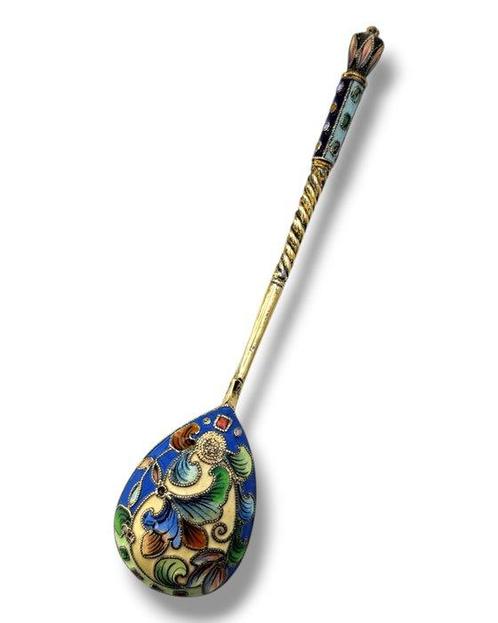 Lepel - .875 (84 Zolotniki) zilver - Zeldzame Russische, Antiek en Kunst, Antiek | Goud en Zilver