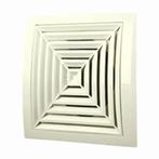 Europlast kunststof plafondrooster 190 x 190mm wit Ø 125mm -, Doe-het-zelf en Verbouw, Ophalen of Verzenden, Nieuw