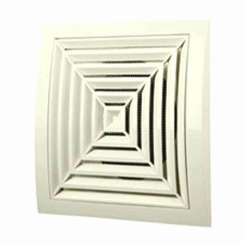 Europlast kunststof plafondrooster 190 x 190mm wit Ø 125mm -, Doe-het-zelf en Verbouw, Ventilatie en Afzuiging, Ophalen of Verzenden