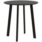 TRUUSK Ronde Eettafel - Modern Design - Zwart - Afgeschuinde, Verzenden, Nieuw