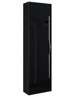 Badkamerkast Reno 45 x 25 x 160cm - Hoogglans zwart, Huis en Inrichting, Badkamer | Badkamermeubels, Verzenden, Nieuw, (Half)hoge kast