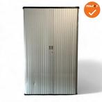 Gispen octa  Roldeurkast - 193x122x45cm - Zilvergrijs met..., Werkplek, Ophalen of Verzenden, Gebruikt, Kast