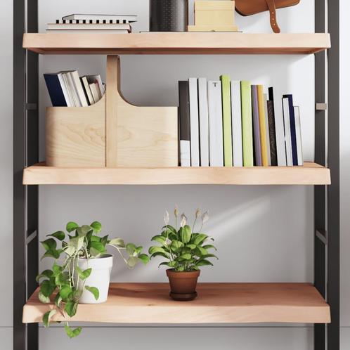 vidaXL Wandschap 100x60x(2-6) cm onbehandeld massief, Huis en Inrichting, Woonaccessoires | Wandplanken en Boekenplanken, Nieuw
