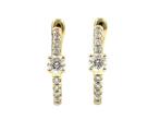 Oorbellen - 14 karaat Geel goud - 0.55ct. tw. Diamant, Nieuw